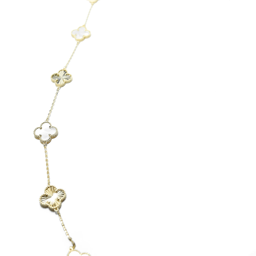 Collar Oro 10k Van C. Blanco