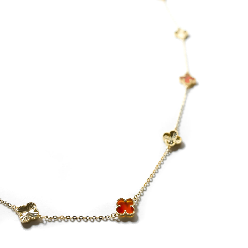 Collar Oro 10k Van C. Rojo