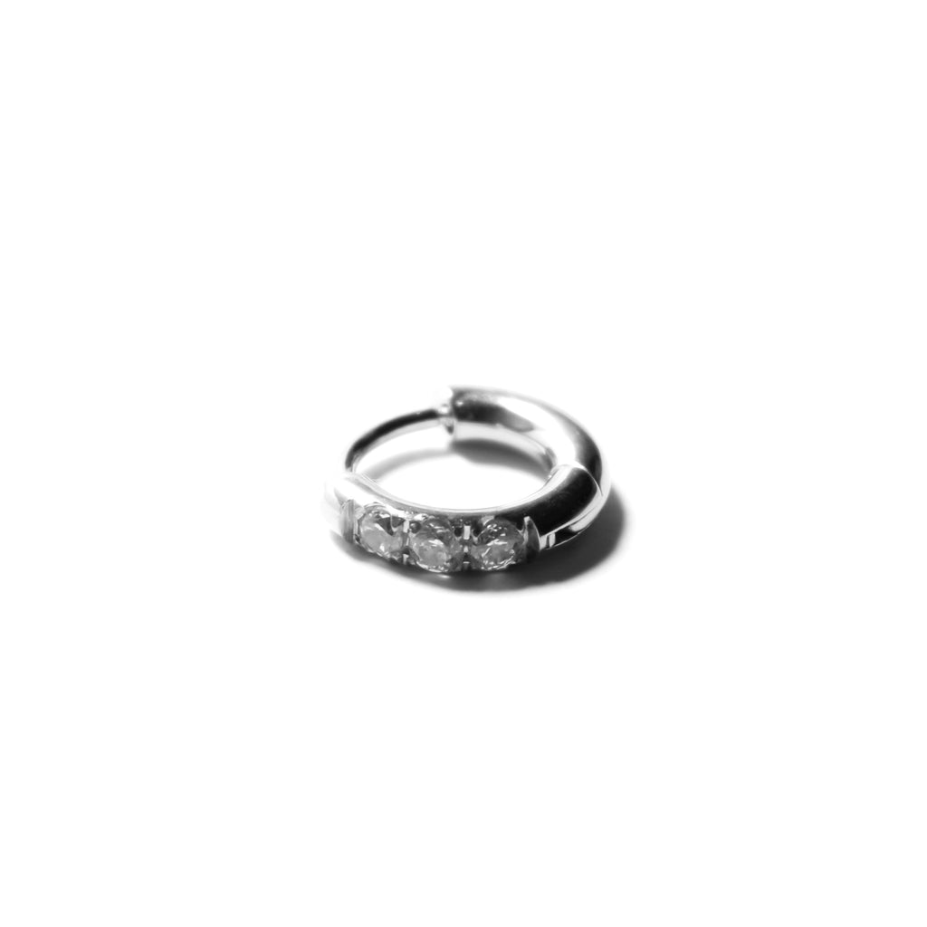 Huggie Candy 6mm - Plateado